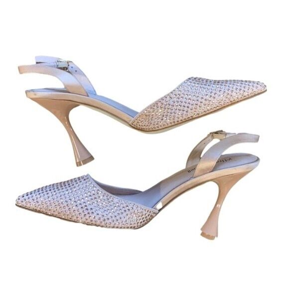 NWOB Jeffrey Campbell | Zivote Rhinestone Slingback Pump in Light Pink 6.5 - Picture 10 of 12